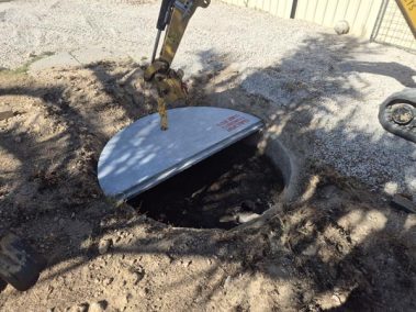 Emergency soakwell lid replacement on rental house for property manager