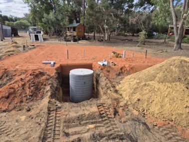 DHO approved custom septic system for granny flat